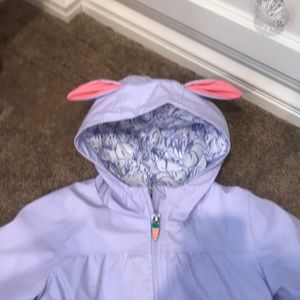 Girls bunny rain jacket